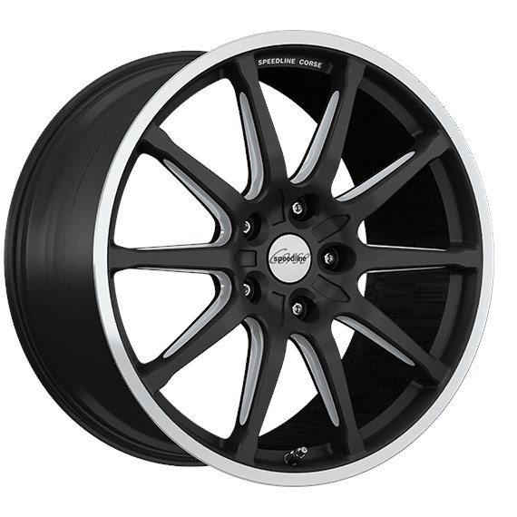 SPEEDLINE MOTORISMO ZWART RAND GEPOLIJST 4053881237511
